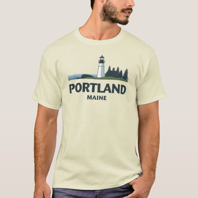 Camiseta Portland Maine Estados Unidos (Frente)