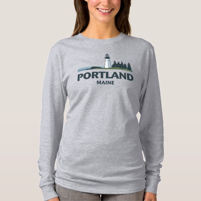 Camiseta Portland Maine Estados Unidos (Frente)