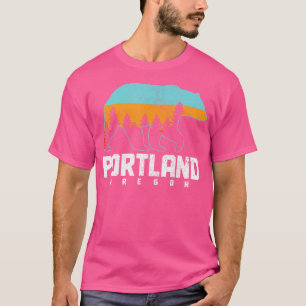 Camiseta Portland Oregon Bear Pride Hiking Camp Vintage