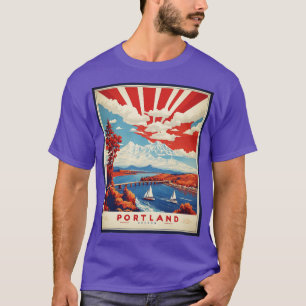 Camiseta Portland Oregon Estados Unidos Turismo América V