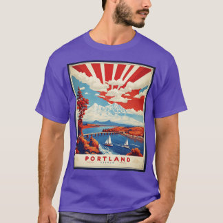 Camiseta Portland Oregon Estados Unidos Turismo América V