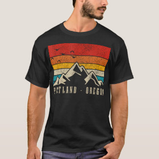 Camiseta Portland Oregon Vintage Monta Nature Pnw Hikin