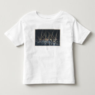 Camiseta Portland, OU - iluminação da navio de guerra