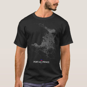 Camiseta porto-au-prince haiti mapa da cidade de Viagem sou