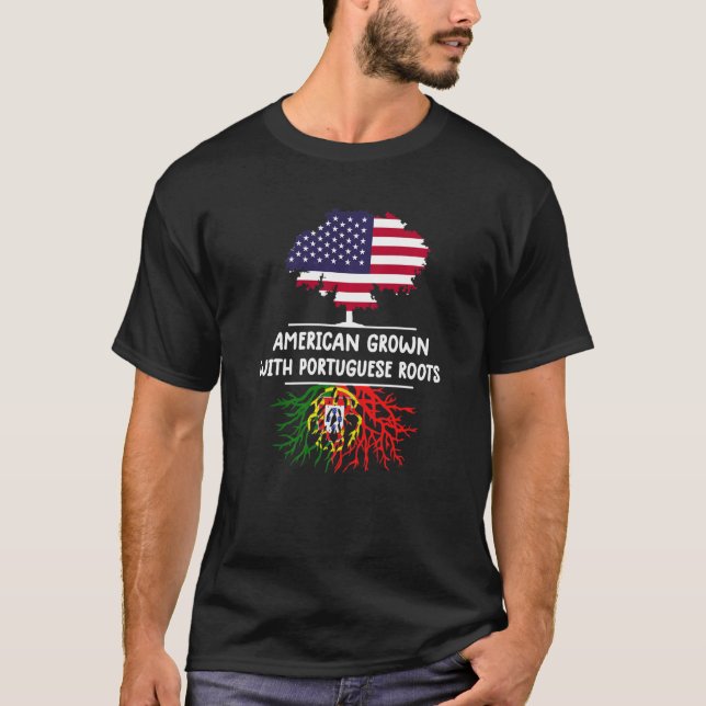 Camiseta Porto de Bandeira Portugal, Raízes Portuguesas Cul (Frente)
