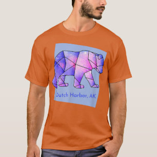 Camiseta Porto Neerlandês AK Galaxy Bear Abstrato Geométric