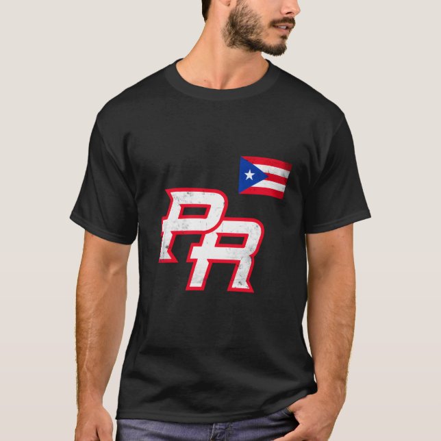 Camiseta Porto Rico 2023 Orgulho de Bandeira Red Boricua P (Frente)