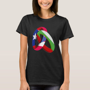 Camiseta Porto Rico Bandeira Bulgária Cultivou o Casamento 
