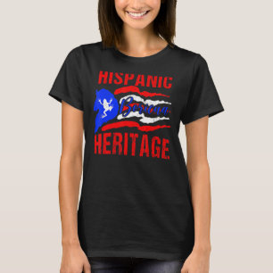 Camiseta Porto Rico Bandeira Herança Hispânica Boricua Puer