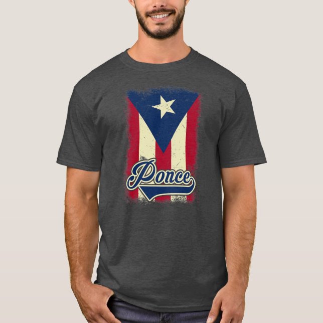 Camiseta Porto Rico Bandeira Ponce Pride Porto Rico (Frente)