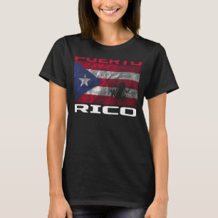 Camiseta Porto Rico Bandeira Porto Rico Coqui ama Boricuas