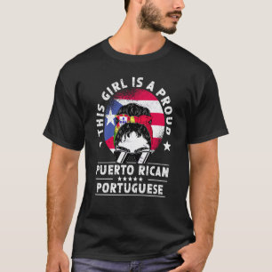 Camiseta Porto Rico Bandeira Portugal Cultivou Orgulho de M