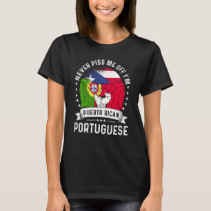 Camiseta Porto Rico Bandeira Portugal Cultivou Orgulho Humo