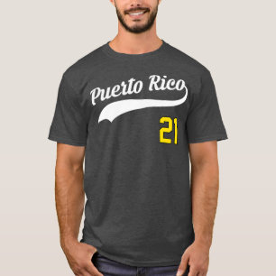 Camiseta Porto Rico Baseball 21 em Santurce Beball Fan