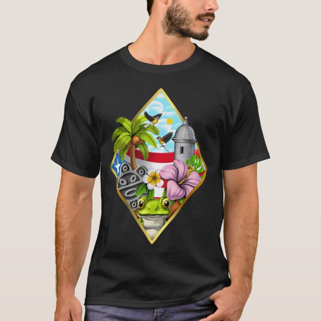 Camiseta Porto Rico Boricua (Frente)