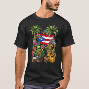Camiseta Porto Rico Boricua Coqui Sapo Taino Sun Puerto Ri
