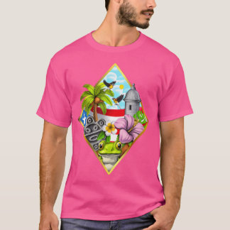 Camiseta Porto Rico Boricua Coqui Sapo Taino Sun Puerto Ri