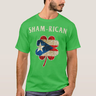 Camiseta Porto Rico Boricua Irlandesa Shamrock Rua Patrão