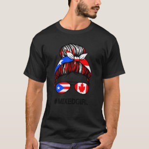 Camiseta Porto Rico Canadá - Bandeira Porto Rico - Canadá M