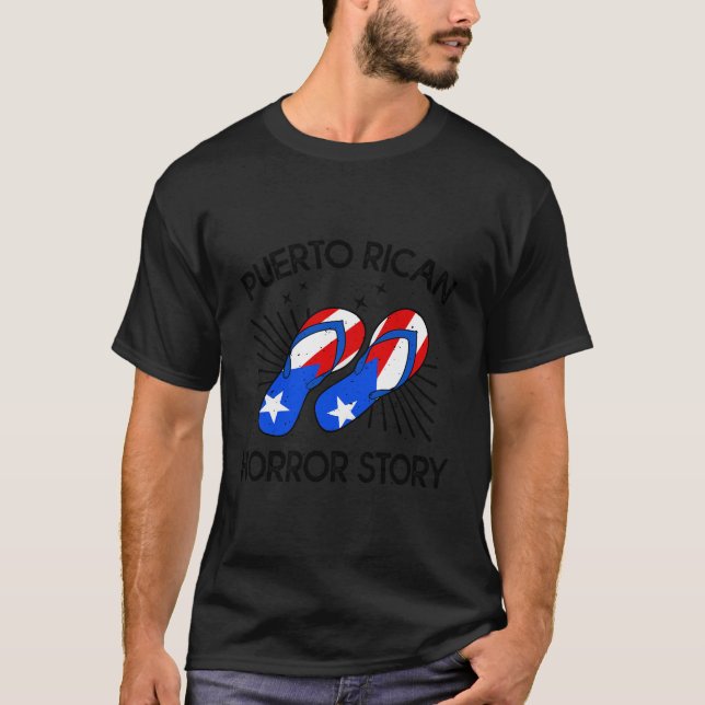 Camiseta Porto Rico Chancla Piada Espanhola porto-riquenha (Frente)