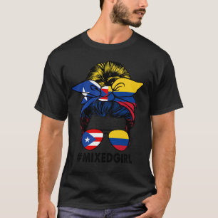 Camiseta Porto Rico Colômbia - Bandeira Porto Rico - Colomb