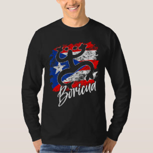 Camiseta Porto Rico Distante Raízes Ricas Coqui Taino Bor