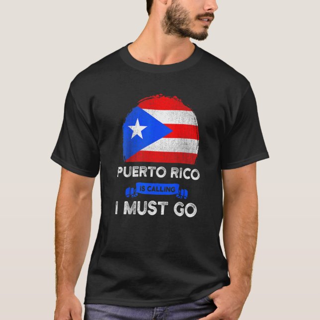 Camiseta Porto Rico Está Ligando Para Que Eu Seja Patrimôni (Frente)