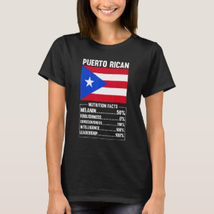 Camiseta Porto Rico Fala a Nutrição de Porto Rico Melanin