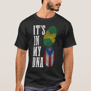 Camiseta Porto Rico Jamaica Está No Meu Orgulho De Dna Port