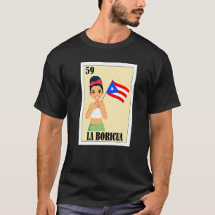 Camiseta Porto Rico Loteria Mexicana Bingo La Boricua