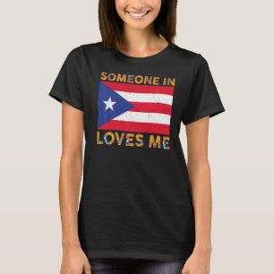 Camiseta Porto Rico Me Ama Como Bandeira