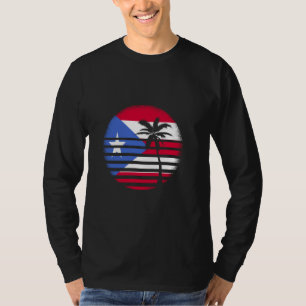 Camiseta Porto Rico Palms Flag Boricua Porto Rico Roots