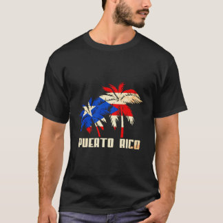 Camiseta Porto Rico Porto Rico Bandeira Fã de Amor