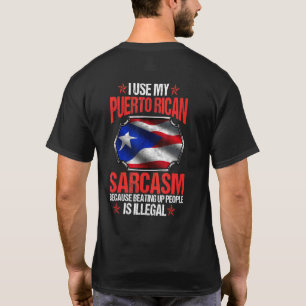 Camiseta Porto Rico Sarcasm Vintage Porto Rico Bandeira Pri