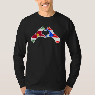 Camiseta Porto Rico Suriname Bandeira Porto Rico Surinamês