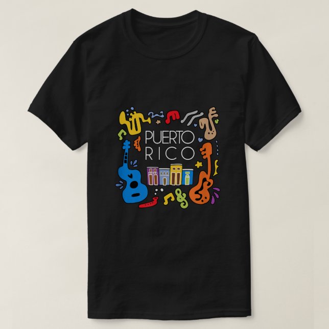 Camiseta Porto Rico Tradição Festiva Boricua San Juan1912 (Frente do Design)