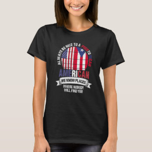Camiseta Porto-riquenho americano Conhecemos Lugares Cuba P
