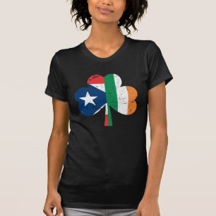 Camiseta Porto-riquenho irlandês de Ireland do Dia de São