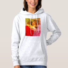 Portrait Hoodie, Portrait Pintado à Mão, de Fee