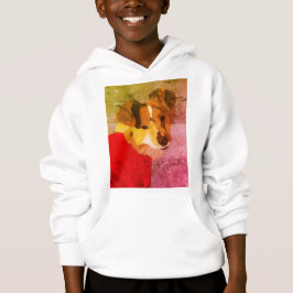 Camiseta Portrait Hoodie, Portrait Pintado à Mão, de Fee