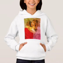 Portrait Hoodie, Portrait Pintado à Mão, de Fee