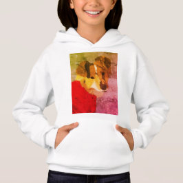 Camiseta Portrait Hoodie, Portrait Pintado à Mão, de Fee