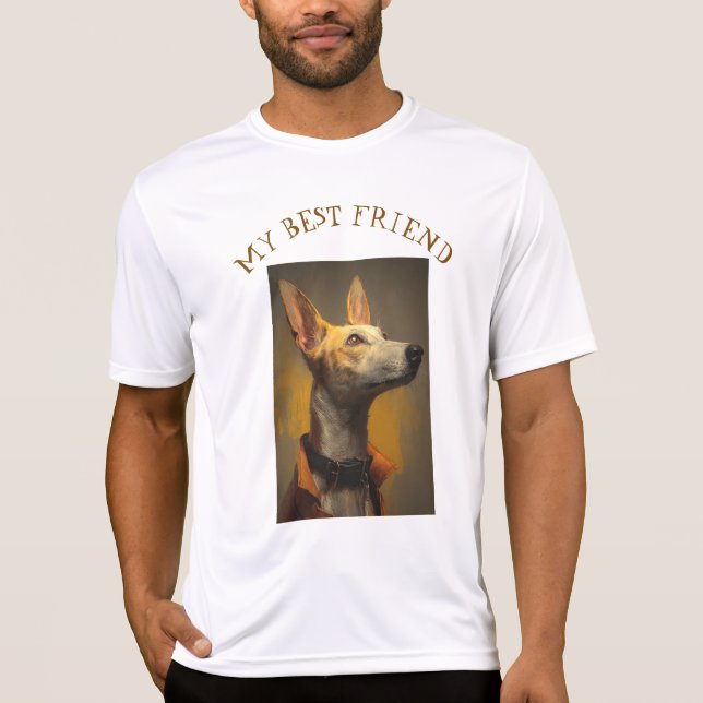 Camiseta Portrait of a Dapper Greyhound (Frente)