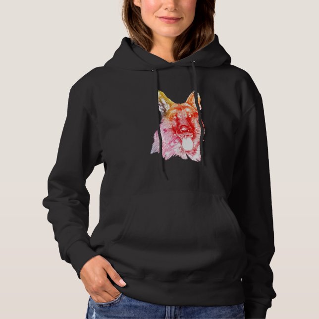 Camiseta Portrait of a German Shepherd Dog (Frente)