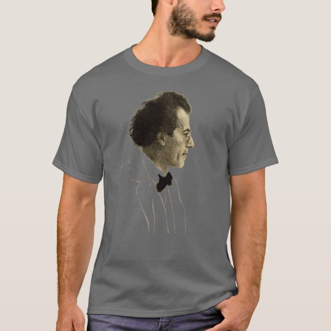 Camiseta Portrait of Gustav Mahler (1902) (Frente)