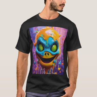 Camiseta Portrato Fantasma Simulado Quirky