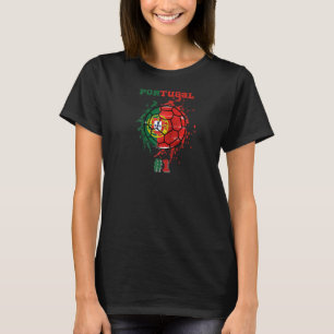 Camiseta Portugal #1 Bola de Futebol Futebol Bandeira Portu