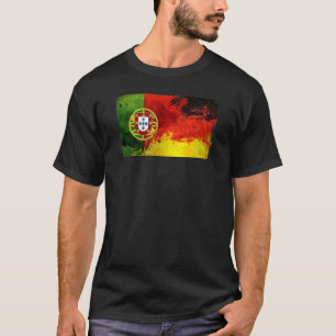 Camiseta Portugal Alemanha Fusão Competição Esportiva