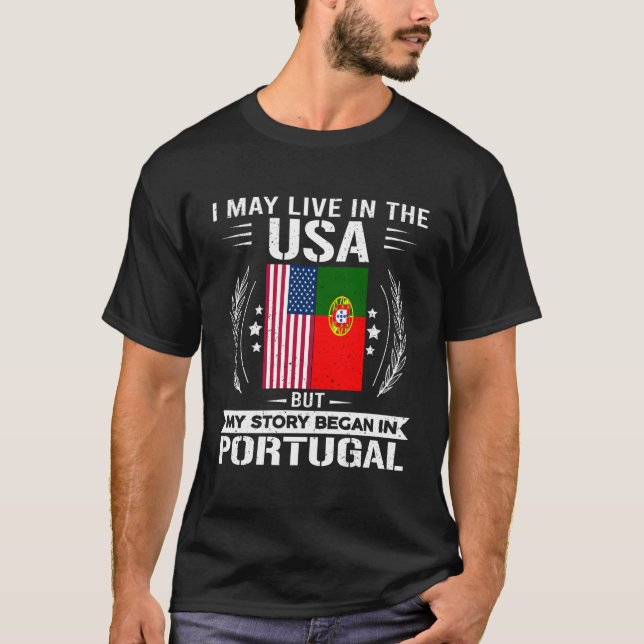 Camiseta Portugal Apresenta Orgulho De Portugal E Pavilhas  (Frente)