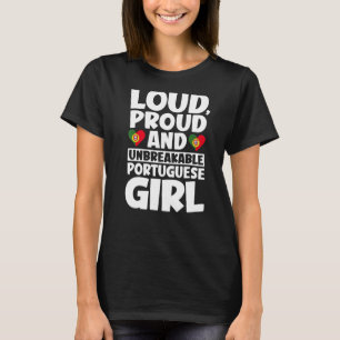 Camiseta Portugal Bandeira Portugal Ortogulha Homens e Mulh